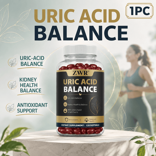 Kidney Health & Uric Acid Balance Softgels - Tart Cherry 250mg, Celery Seed 250mg, Green Coffee Bean 100mg & Chanca Piedra 50mg - For Daily Wellness, 120ct per bottle for men&women