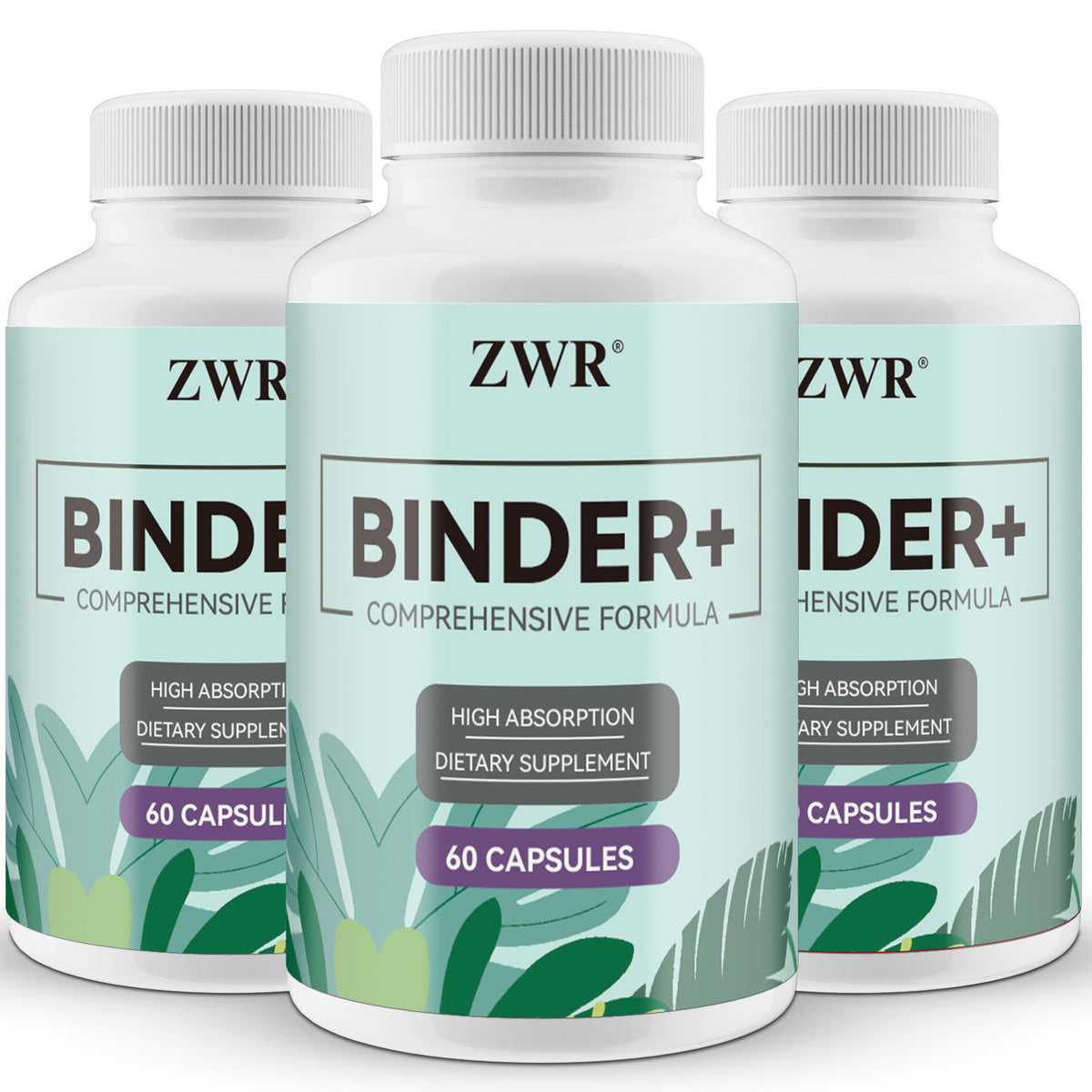 Binder+ Intestinal Cleanse Supplement, Daily Wellness Formula, Positive Lift, Liver Wellness, Digestive Comfort, Gut Renew, with Zeolite, Activated Charcoal, Bentonite Clay, Great for Morning Routine, 60 Capsules