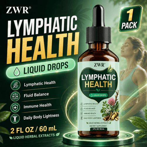 1PCS, Lymph Health Liquid Drops, Cleavers Extract, Red Clover Extract, Stillingia Extract, Prickly Ash Bark Extract, Herbal Blend, Daily Wellness
