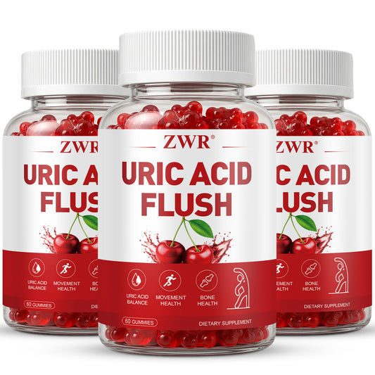 Uric Acid Flush Gummies, Uric Acid Balance Health Supplement, with Tart Cherry, Celery Seed, for Joint Comfort & Active Living, Great for Both Men and Women, 60 Gummies