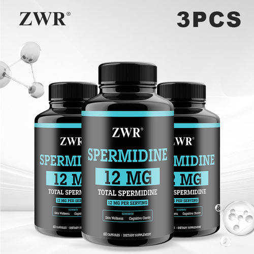 1/3PCS Spermidine Capsules - 60 Veggie Capsules - Premium Spermidine Supplement for Cellular Health, Daily Wellness - Clean Formula
