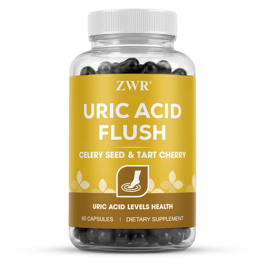 1/3Pcs Uric Acid Flush Capsules, Natural Bone Formula, for Bone Density, Healthy Movement, Balanced Uric Acid, with Celery Seed Extract, Tart Cherry, Parsley, Black Pepper Extract, Great for Take Two Capsules Daily, 60 Capsules
