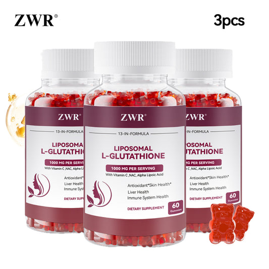 1/3 pcs Glutathione Complex Gummies - 1000mg Glutathione, 500mg Vitamin C & 600mg NAC Per Serving - Plus Vitamin E, Alpha-Lipoic Acid, Selenium & Zinc - Supports Daily Wellness - 60 Count-tissue paper
