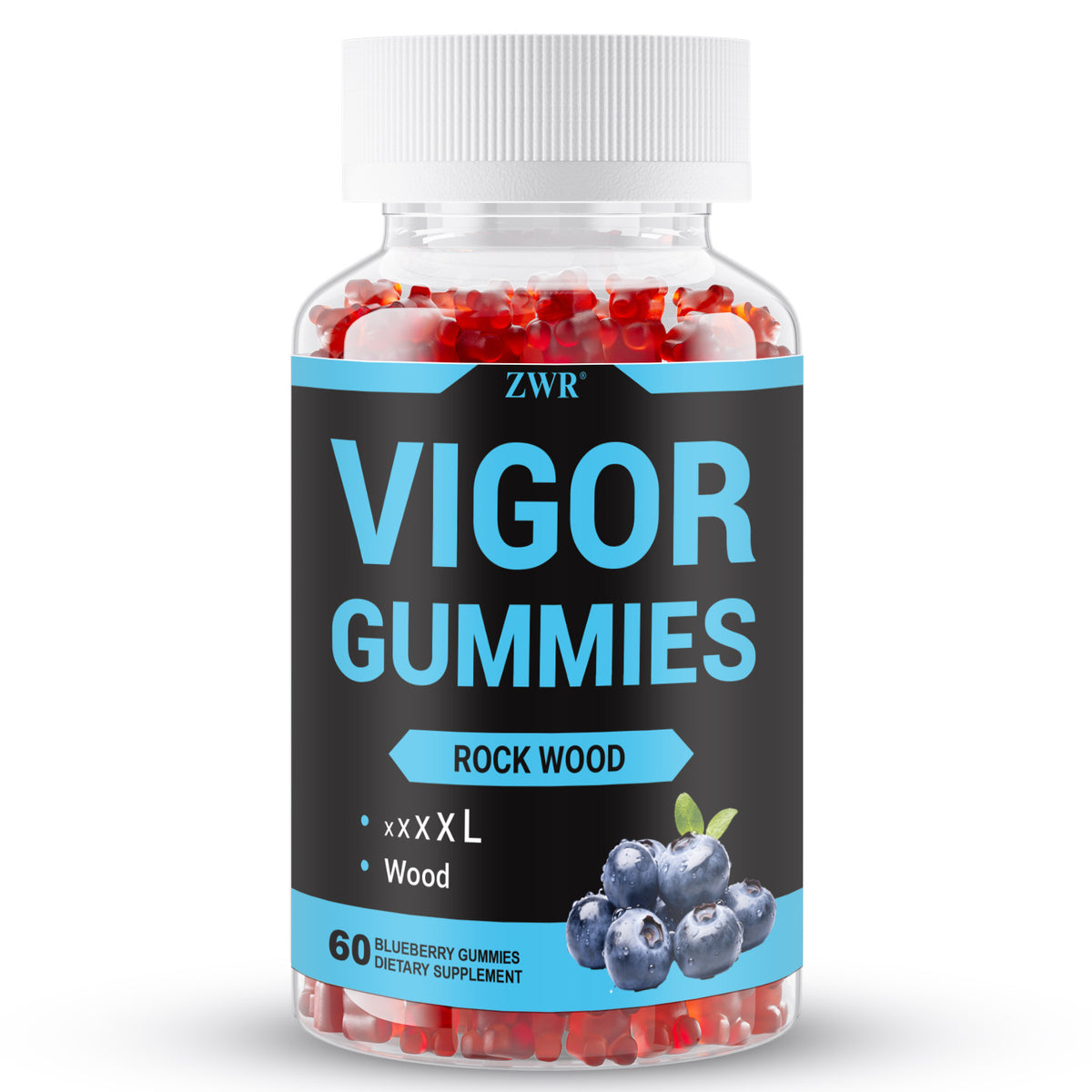 1/3Pcs VIGOR Gummies, Men's Energy Gummies, Rock Wood, Horny Goat Weed & Black Maca Blend, for Daily Vigor & Positive Mood, Suitable for Men, Wife's Gift- 60 Gummies