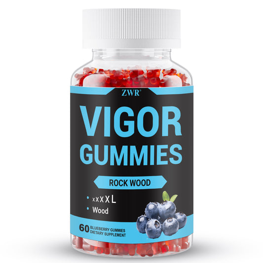 1/3Pcs VIGOR Gummies, Men's Energy Gummies, Rock Wood, Horny Goat Weed & Black Maca Blend, for Daily Vigor & Positive Mood, Suitable for Men, Wife's Gift- 60 Gummies