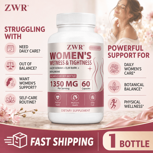 WETNESS & TIGHTNESS Capsules. Support All-Round Female Wellness, Boost Daily Vitality, Powerful Antioxidant Protection, Enhance Soft Feminine Allure. Key Ingredients: Kscip Fatimah, Marjakani, Slippery Elm Bark, Fenugreek Seed, 60 Counts.