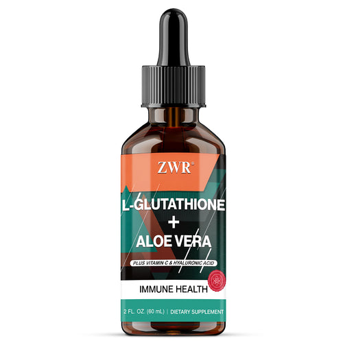 1/2/3Pcs Aloe Vera & Glutathione Drops, Liquid Glutathione Supplement with Glutathione, Vitamin C, Aloe Vera, Hyaluronic Acid, for Internal Refresh & Natural Resistance, Great for Both Men and Women, 60ml