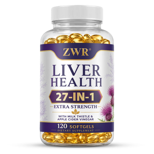 27-in-1 Liver Health Softgels, Milk Thistle Supplement, Positive Lift, Liver Renew, Immune Defense, Internal Flow, with Choline, Dandelion Root, Beet Root, Chicory Root, 28-in-1 Blend, Great for Both Men and Women, 120 Softgels
