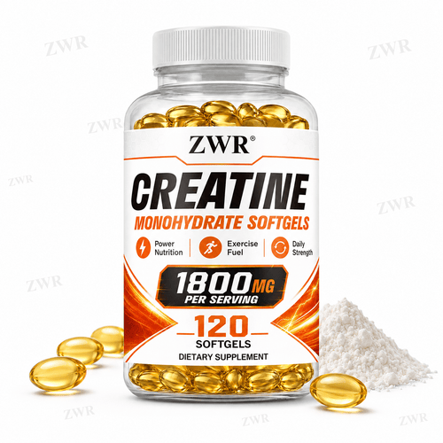 1800mg Creatine Monohydrate Softgels, Premium Sports Formula, with 1800mg Creatine Monohydrate, for Physical Energy & Athletic Support, Great for Take Two Softgels Daily, 60 Softgels