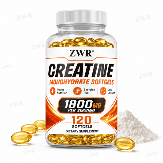 1800mg Creatine Monohydrate Softgels, Premium Sports Formula, with 1800mg Creatine Monohydrate, for Physical Energy & Athletic Support, Great for Take Two Softgels Daily, 60 Softgels