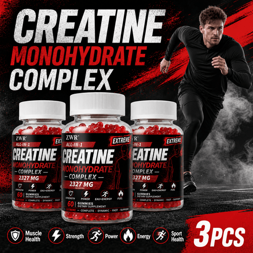 Creatine Monohydrate Complex Gummies with Creatine, Taurine, Betaine, Magnesium, Alpha Lipoic Acid and Vitamins B6 B12 D3 K2, Multi-Ingredient Daily Formula for Strength, Power, Muscle Health, Sport Health, Bone Health and Active Lifestyle