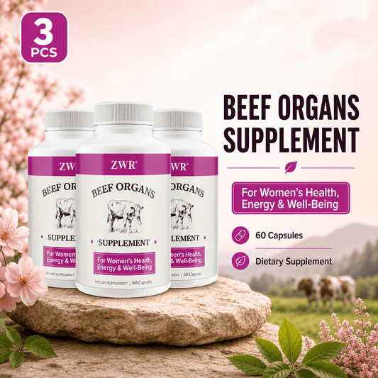 1 PC/ 3 PCS - Women's Beef Organ Capsules - Grass-Fed Organ Complex for Daily Vitality & Wellness