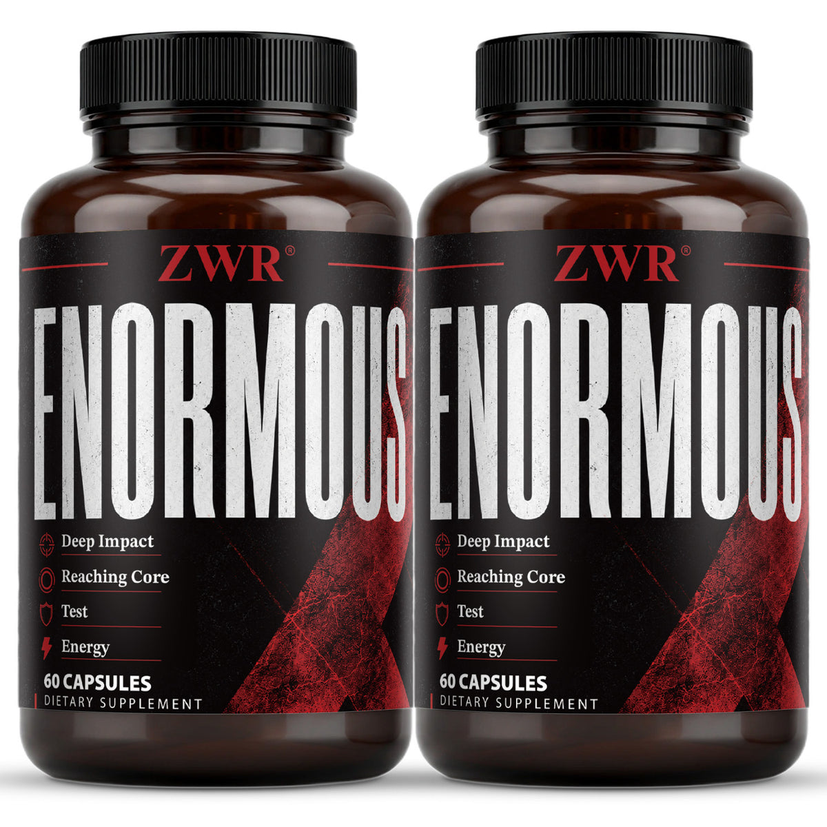 ZWR Men's Wellness Capsules with Horny Goat Weed, Tongkat Ali, Panax Ginseng, L-Arginine & Zinc, Advanced Herbal Supplement Formula with Vitamins for Men's Daily Health, Energy Nutrition & Active Lifestyle, 60 Capsules