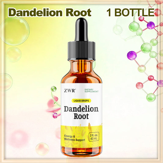 1/3pcs Dandelion Root Extract Liquid Drops - Herbal Tincture for Liver Cleanse and Heart Health Support - Vegan Glycerin Based, Non-Alcohol, Add to Tea