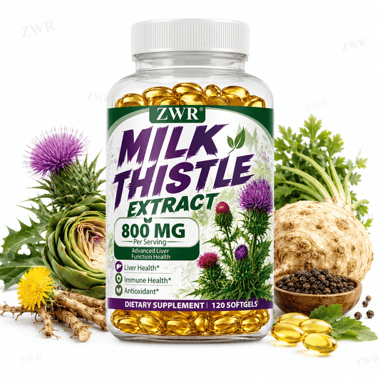 Milk Thistle Liver Health Softgels, Herbal Liver Health Supplement, with Milk Thistle, Artichoke, Celery Root, for Liver & Kidney Renew, Body Resilience, Healthy Flow, Great for Adults Over 18, 120 Softgels