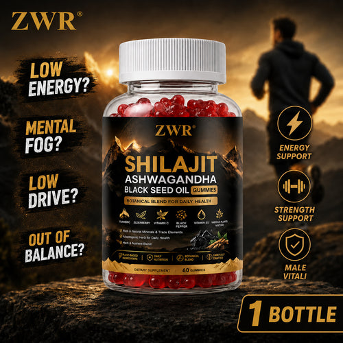 Men's Girth Gummies, Maintain Full-body Wellness, Daily Fuel - Unleashed Men The Beast, Boost Inner Masculine Vitality, Contains Shilajit, Ashwagandha, Black Cumin Seed, Turmeric, Vitamin C, Vitamin D3, 60 Count