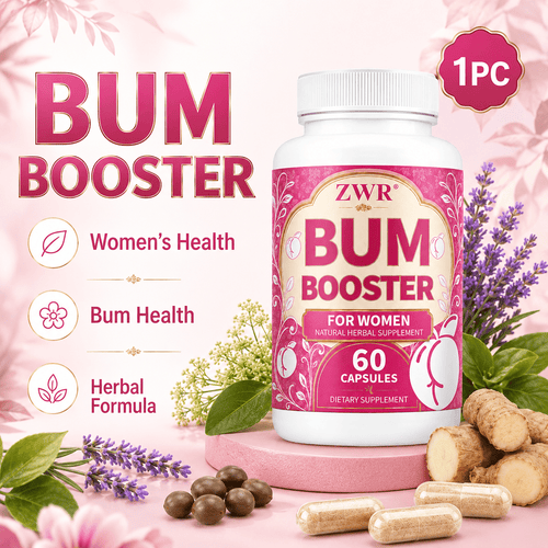 Bum Booster Botanical Formula for Women, Saw Palmetto Berry, Wild Yam Root, Fenugreek, Fennel and Blessed Thistle, Women's Health and Daily Wellness Capsules, 60 Count