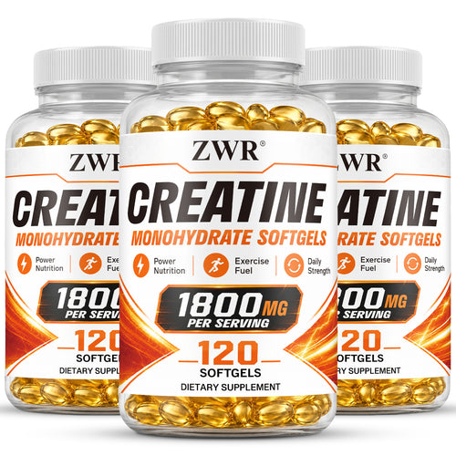 1800mg Creatine Monohydrate Softgels, Premium Sports Formula, with 1800mg Creatine Monohydrate, for Physical Energy & Athletic Support, Great for Take Two Softgels Daily, 60 Softgels