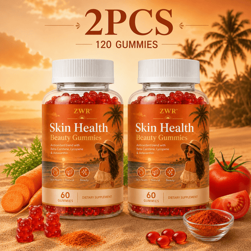 Natural Production Gummies - Beta Carotene & Vitamin-Enriched Soft Chews For Skin Health, No Common Allergens