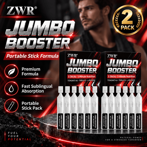 2PACK, Jumbo Men's Liquid Stick Packs, Tongkat Ali, Tribulus Terrestris, L-Arginine, Portable 5-Minute Nutrition Formula, Daily Men's Health