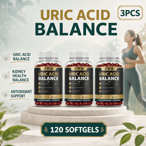 Kidney Health & Uric Acid Balance Softgels - Tart Cherry 250mg, Celery Seed 250mg, Green Coffee Bean 100mg & Chanca Piedra 50mg - For Daily Wellness, 120ct per bottle for men&women