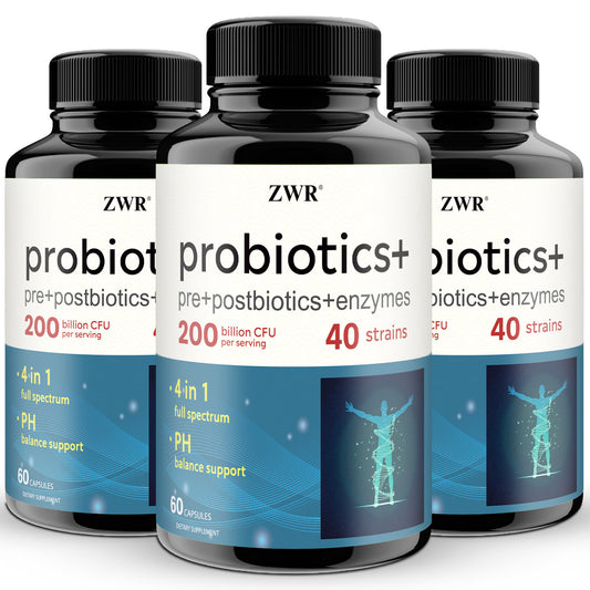 1/3Pcs-Probiotics+ Postbiotics Capsules, Daily Digestive Supplement, Probiotic For Men And Women, Universal Blend with Lactobacillus, Inulin, Digestive Enzymes, For Intestinal Balance, Metabolic Harmony And Everyday Energy-60 Caps