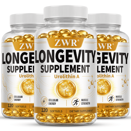 Longevity Supplement, Urolithin A Softgels, Premium Renewal Formula, with Green Tea, Urolithin A, Quercetin, NAD+, Resveratrol, Alpha-Lipoic Acid, for Age Health & Body Balance, Great for Take Two Softgels Daily, 120 Softgels