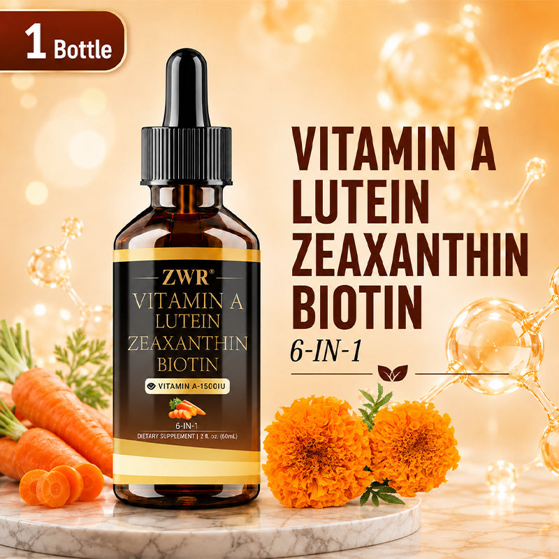 1/3pcs Lutein Complex Drops - 6mg Lutein, 2mg Zeaxanthin, 500mcg Vitamin A, 100mcg Biotin, 1mg Vitamin E & 4mg Zinc per serving - Liquid Drops - Supports Daily Wellness - Dietary Supplement