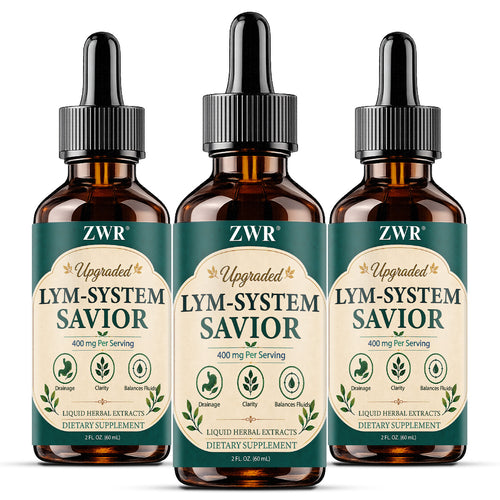 400mg Lymphatic Health Savior Drops, Premium Herbal Formula, with Prickly Ash Bark, Plantain, Red Clover, for Internal Moisture Balance & Healthy Living, Great for Take 1ml Daily with Water, 60ml